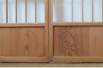 アンティーク建具　落ち着きのある和を演出する障子戸3枚セット(引き戸)(R-063728)