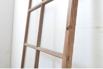 アンティーク建具　昭和の懐かしさを感じさせるガラス戸1枚(引き戸)(R-063729)
