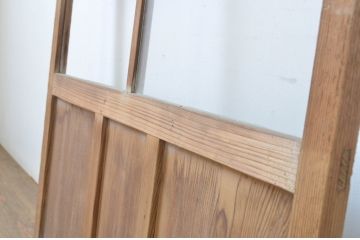 アンティーク建具　昭和の懐かしさを感じさせるガラス戸1枚(引き戸)(R-063729)