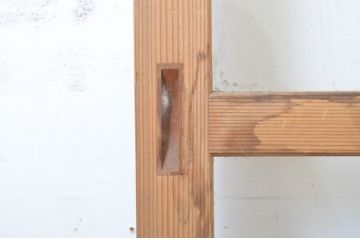 アンティーク建具　採光たっぷり!ガラス面が大きなガラス戸2枚セット(引き戸)(R-063730)