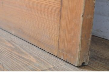 アンティーク建具　レトロな雰囲気漂う背の高いガラス戸1枚(引き戸)(R-063733)