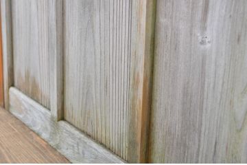 アンティーク建具　経年を感じる風合いが魅力のガラス戸4枚セット(引き戸)(R-063739)