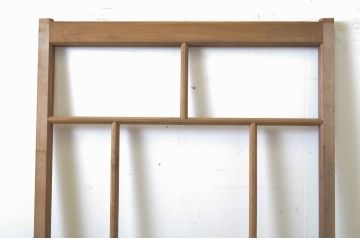 アンティーク建具　大正ロマン　どこか懐かしい雰囲気漂うガラス戸1枚(引き戸)(R-063742)