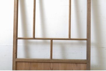 アンティーク建具　大正ロマン　どこか懐かしい雰囲気漂うガラス戸1枚(引き戸)(R-063742)