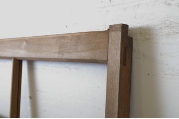 アンティーク建具　大正ロマン　どこか懐かしい雰囲気漂うガラス戸1枚(引き戸)(R-063742)