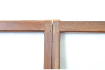 アンティーク建具　大正ロマン溢れるお洒落なガラス戸4枚セット(引き戸)(R-063748)