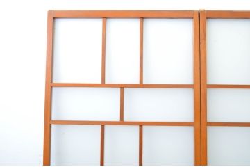 アンティーク建具　大正ロマン溢れるお洒落なガラス戸2枚セット(引き戸)(R-063749)