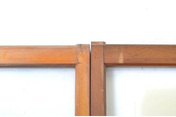 アンティーク建具　大正ロマン溢れるお洒落なガラス戸4枚セット(引き戸)(R-063750)