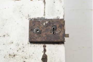 アンティーク建具　イギリスアンティーク　ステンドグラスがおしゃれな木製ドア1枚(木製扉、ガラス扉、玄関ドア)(R-063754)
