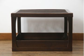 和製アンティーク　総欅(ケヤキ)材　木のぬくもりを感じられるこたつやぐら(炬燵櫓、センターテーブル、ローテーブル)(R-063772)