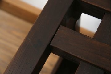 和製アンティーク　総欅(ケヤキ)材　木のぬくもりを感じられるこたつやぐら(炬燵櫓、センターテーブル、ローテーブル)(R-063772)