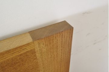 中古　ブランド家具　総ナラ(楢)材　立派な彫刻の高級ドア1枚(オークドア、扉、木製ドア、玄関ドア、建具)(R-063774)