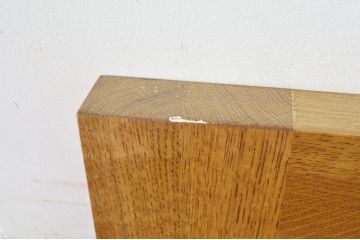 中古　ブランド家具　総ナラ(楢)材　立派な彫刻の高級ドア1枚(オークドア、扉、木製ドア、玄関ドア、建具)(R-063777)
