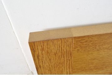 中古　ブランド家具　総ナラ(楢)材　立派な彫刻の高級ドア1枚(オークドア、扉、木製ドア、玄関ドア、建具)(R-063781)