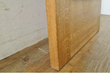 中古　ブランド家具　総ナラ(楢)材　立派な彫刻の高級ドア1枚(オークドア、扉、木製ドア、玄関ドア、建具)(R-063782)