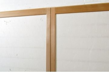 中古　上手物　和の空間づくりにおすすめ!　数寄屋で使われていた猫間障子戸4枚セット(雪見障子戸、建具、引き戸、擦り上げ障子戸、擦上障子戸、ガラス戸)(R-063787)
