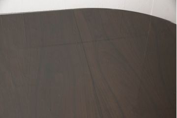 デンマークビンテージ　Skovmand & Andersen(スコブマント&アンダーセン) 社　ローズウッド材　落ち着いた雰囲気がシックな空間づくりにぴったり!ガラス天板付きエクステンションテーブル(ダイニングテーブル、2人掛け、4人掛け、6人掛け、食卓、ラウンドテーブル、丸テーブル、北欧、ヴィンテージ)(R-063800)