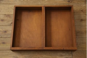 中古　北海道民芸家具　シックな雰囲気が魅力のデスク(机、片袖デスク、在宅ワーク、在宅用ワークデスク)(R-063801)