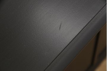 中古　北海道民芸家具　シックな雰囲気が魅力のデスク(机、片袖デスク、在宅ワーク、在宅用ワークデスク)(R-063801)