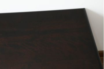 中古　美品　北海道民芸家具　落ち着いた色合いとシンプルなデザインが魅力のサイドデスク(机、サイドテーブル、作業台、在宅用、在宅ワーク)(R-063802)
