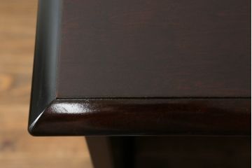 中古　美品　北海道民芸家具　落ち着いた色合いとシンプルなデザインが魅力のサイドデスク(机、サイドテーブル、作業台、在宅用、在宅ワーク)(R-063802)