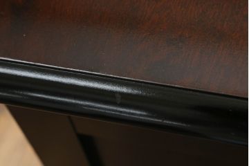 中古　美品　北海道民芸家具　落ち着いた色合いとシンプルなデザインが魅力のサイドデスク(机、サイドテーブル、作業台、在宅用、在宅ワーク)(R-063802)