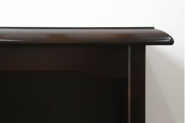 中古　美品　北海道民芸家具　落ち着いた色合いとシンプルなデザインが魅力のサイドデスク(机、サイドテーブル、作業台、在宅用、在宅ワーク)(R-063802)