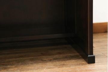 中古　美品　北海道民芸家具　落ち着いた色合いとシンプルなデザインが魅力のサイドデスク(机、サイドテーブル、作業台、在宅用、在宅ワーク)(R-063802)