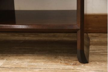 中古　美品　松本民芸家具　品のある佇まいが魅力の違い棚(飾り棚、茶棚、収納棚、戸棚)(定価約33万円)(R-063803)