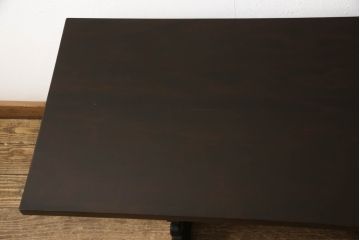 中古　松本民芸家具　特注　脚の透かし彫りが目を引く#14型茶卓(サイドテーブル、コーヒーテーブル)(R-063806)