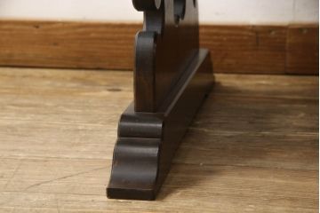 中古　松本民芸家具　特注　脚の透かし彫りが目を引く#14型茶卓(サイドテーブル、コーヒーテーブル)(R-063806)