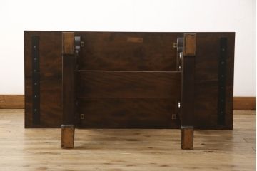 中古　松本民芸家具　特注　脚の透かし彫りが目を引く#14型茶卓(サイドテーブル、コーヒーテーブル)(R-063806)