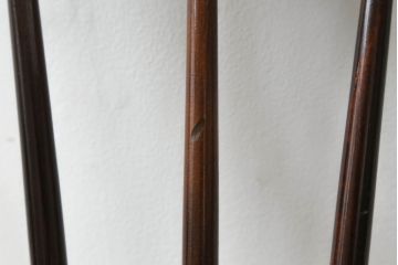 中古　松本民芸家具　#91型　落ち着きのある大人カフェ風インテリアが叶うキャプテンチェア(アームチェア、板座チェア、椅子、ダイニングチェア、イス)(定価約13万円)(R-063809)