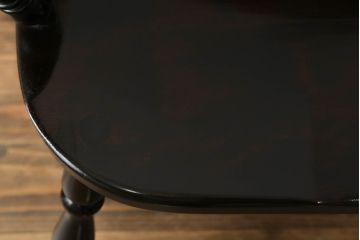 中古　松本民芸家具　#91型　落ち着きのある大人カフェ風インテリアが叶うキャプテンチェア(アームチェア、板座チェア、椅子、ダイニングチェア、イス)(定価約13万円)(R-063809)