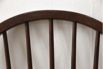 中古　美品　松本民芸家具　シックな佇まいが魅力的な#72型・リーチチェア(ダイニングチェア、ウィンザーチェア、板座チェア、椅子、ウインザーチェア)(R-063810)