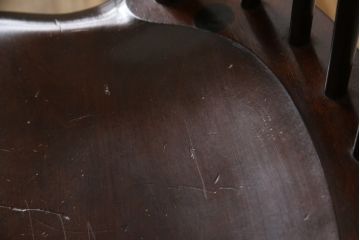 中古　美品　松本民芸家具　シックな佇まいが魅力的な#72型・リーチチェア(ダイニングチェア、ウィンザーチェア、板座チェア、椅子、ウインザーチェア)(R-063810)