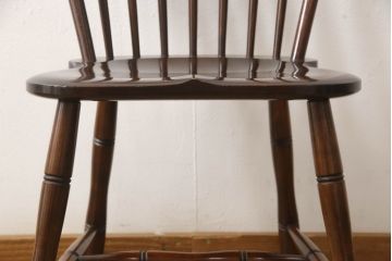 中古　美品　松本民芸家具　シックな佇まいが魅力的な#72型・リーチチェア(ダイニングチェア、ウィンザーチェア、板座チェア、椅子、ウインザーチェア)(R-063810)