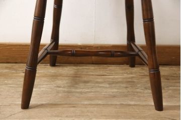 中古　美品　松本民芸家具　シックな佇まいが魅力的な#72型・リーチチェア(ダイニングチェア、ウィンザーチェア、板座チェア、椅子、ウインザーチェア)(R-063810)