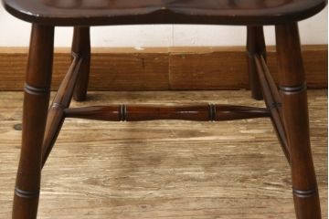 中古　美品　松本民芸家具　シックな佇まいが魅力的な#72型・リーチチェア(ダイニングチェア、ウィンザーチェア、板座チェア、椅子、ウインザーチェア)(R-063810)