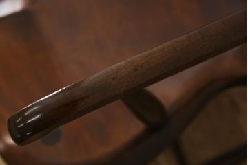 中古　美品　松本民芸家具　美しいシルエットが目を引く#85リーチ型アームチェア2脚セット(ダイニングチェア、板座チェア、アームチェア、椅子)(R-063812)
