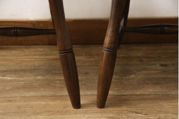 中古　美品　松本民芸家具　美しいシルエットが目を引く#85リーチ型アームチェア2脚セット(ダイニングチェア、板座チェア、アームチェア、椅子)(R-063812)