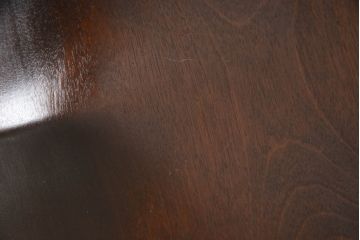 中古　美品　松本民芸家具　クッション付き　美しいシルエットが目を引く、#85リーチ型アームチェア2脚セット(ダイニングチェア、板座チェア、アームチェア、椅子)(R-063813)