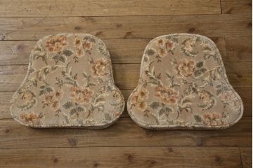 中古　美品　松本民芸家具　クッション付き　美しいシルエットが目を引く、#85リーチ型アームチェア2脚セット(ダイニングチェア、板座チェア、アームチェア、椅子)(R-063813)