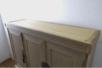 中古　最高級!!　特注!!　伝統工芸士　田澤謙介作　収納力抜群!分厚い桐材の組み立て式加茂総桐箪笥(桐たんす、衣装箪笥、着物箪笥、収納箪笥、和タンス、引き出し、バラ売り可能)(定価約300万円)(R-063818)