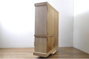 中古　最高級!!　特注!!　伝統工芸士　田澤謙介作　収納力抜群!分厚い桐材の組み立て式加茂総桐箪笥(桐たんす、衣装箪笥、着物箪笥、収納箪笥、和タンス、引き出し、バラ売り可能)(定価約300万円)(R-063818)