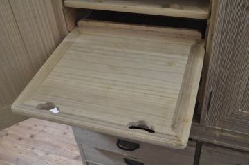 中古　最高級!!　特注!!　伝統工芸士　田澤謙介作　収納力抜群!分厚い桐材の組み立て式加茂総桐箪笥(桐たんす、衣装箪笥、着物箪笥、収納箪笥、和タンス、引き出し、バラ売り可能)(定価約300万円)(R-063818)