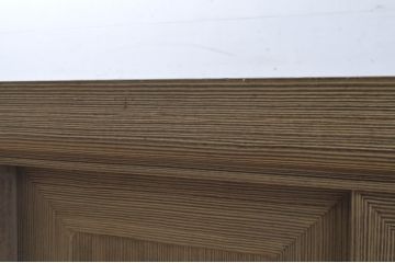中古　最高級!!　特注!!　伝統工芸士　田澤謙介作　脚または台輪リメイク　分厚い桐材が存在感を放つ加茂総桐箪笥ローボード(桐たんす、戸棚、収納棚、テレビ台、テレビボード)(定価約50万円)(R-063819)