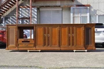 中古　美品　DREXEL HERITAGE(ドレクセルヘリテイジ)　FRANCESCA(フランチェスカ)　堂々とした佇まいの存在感と優雅な高級感あふれるサイドボード(サイドキャビネット、収納棚、戸棚、リビングボード)(R-063823)