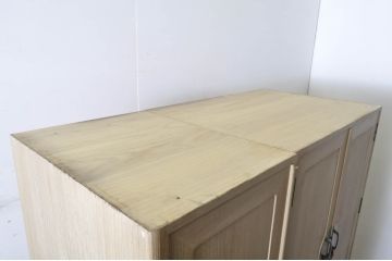 中古　最高級!!　特注!!　伝統工芸士　田澤謙介作　ぶ厚い桐材が使われた組み立て式加茂総桐箪笥(桐たんす、衣装箪笥、収納箪笥、和タンス、洋服タンス、ワードローブ)(定価約170万円)(R-063824)