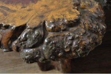和製ビンテージ　花梨(カリン)材　堂々とした威厳あふれる佇まいが魅力の座卓(センターテーブル、ローテーブル、ヴィンテージ)(R-063841)